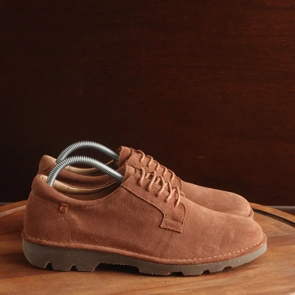 El Naturalista Derby Mens SZ EU 41 US 8.5 Brown Forest Suede Comfort Casual Shoe